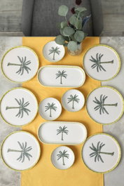 Hermia Set de Desayuno de 12 piezas en Blanco mate